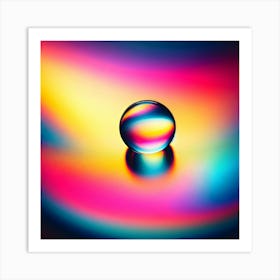 Abstract Water Drop Art Print