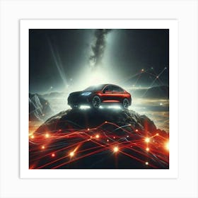 Red car Art Print