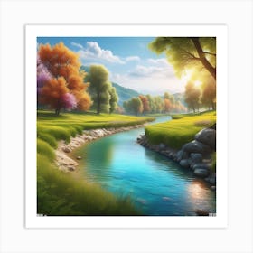 Landscape Painting 223 Art Print