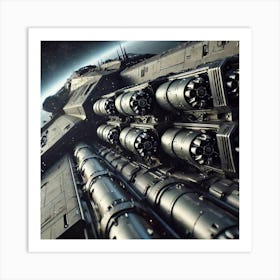 Obsidian Dreadnought Missile Launchers 1024 Art Print