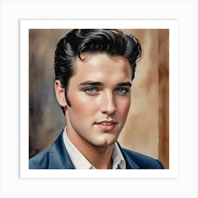 All Shook Up Elvis Presley Art Print