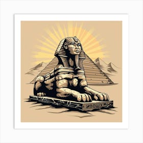 A Sphinx In Giza Vector Design Illustration 1719991720 3 Art Print