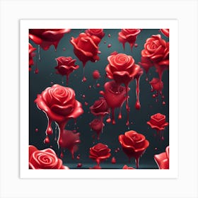 Red Roses Art Print