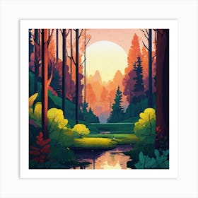 Majestic Forest Art Print