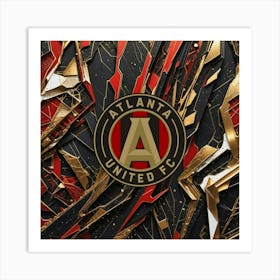 Atlanta United FC Logo Wall Art 13 Art Print