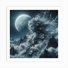 Fairy In The Clouds 1 Art Print