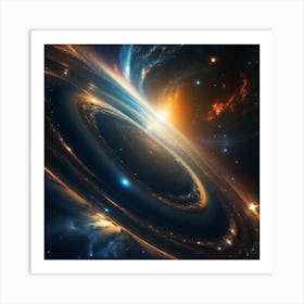 Galaxy In Space 5 Art Print