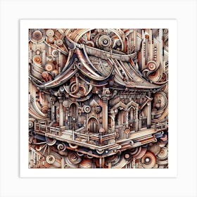 Chinese Temple 1 Art Print