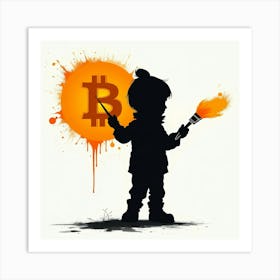 Bitcoin Painting 6 Art Print