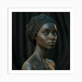 Portrait Of A Black Woman 1 Art Print