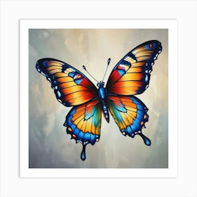 Butterfly Painting 218 Art Print