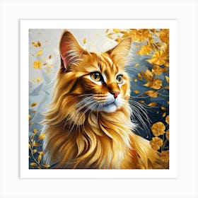 Orange Tabby Cat Art Print