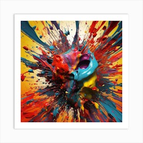 Colorful Splash 1 Art Print