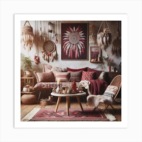 Boho interior design 3 Art Print