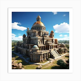 A Historical Landmark With A Twist art print Art Print