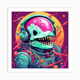 Aliens In Space Art Print