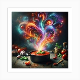 Colorful Food Art Art Print