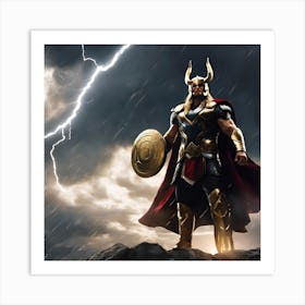 Thor the god Art Print