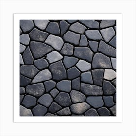 The Texture Of A Mosaic Of Stone Art Print