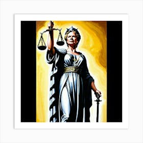 Dianne Wiest's Lady Justice Art Print