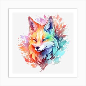 Colorful Fox 3 Poster