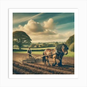 The Farmer vintage Art Print