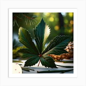 Pine leafs Art Print