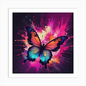 Butterfly Painting 222 Art Print