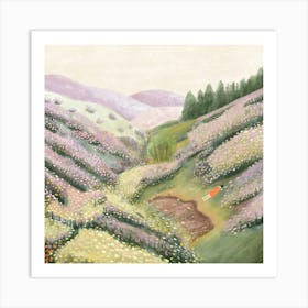 Lavender Field Art Print