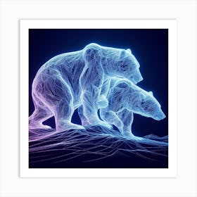 Polar Bears 1 Art Print