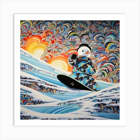 Snowman 1 Art Print