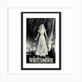 the white black souvenir Art Print