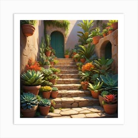 Succulent Garden Art Print