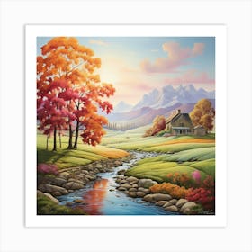 Autumn Creek Art Print