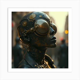 Steampunk Woman 1 Art Print