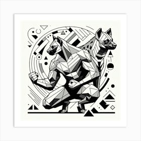 Abstract Line Art Illustration 439 Art Print