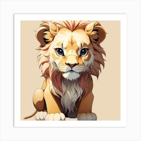 Lion Cub Art Print