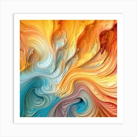 Abstract Swirls Art Print