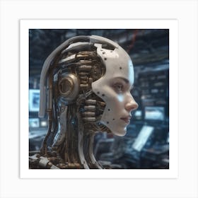 Cyborg Woman 66 Art Print