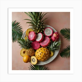 Tropical Fruit Plate 3 Art Print