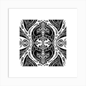 Black And White Abstract Art Print