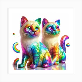 Creative Feline Cat Artwork 76 Art Print