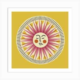 Sun Face 1 Art Print
