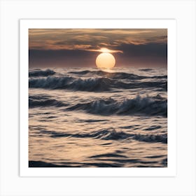 0 Sun In Sea Esrgan V1 X2plus Art Print