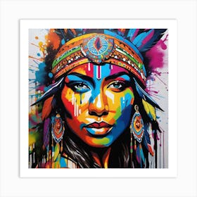 Indian Woman 3 Art Print