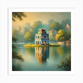 Hoan Kiem Lake in Hanoi Art Print