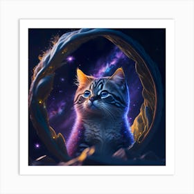 Cat Galaxy (115) Art Print