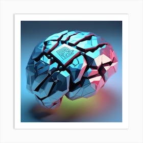 3d Brain 1 Art Print