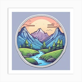 Mountain Landscape 42 Art Print