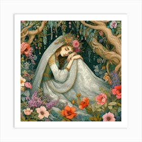 Fairy In The Forest Art Print